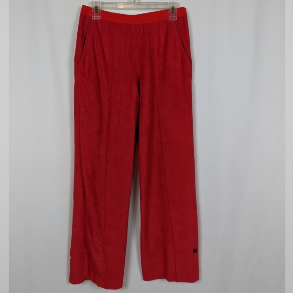 Burberry Vintage 70s Burberrys Red Pull On Pants